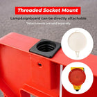 red plastic safety barrier for construction site warning use