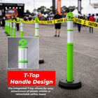 Construction zone post 110cm green
