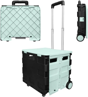 Chariot de magasinage pliant avec couvercle