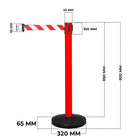 Crowd Access Control Red Dimensions