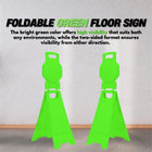 Weather Resistant Custom Floor Signs Green