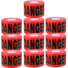 200 Meter Danger Warning Tape - Red