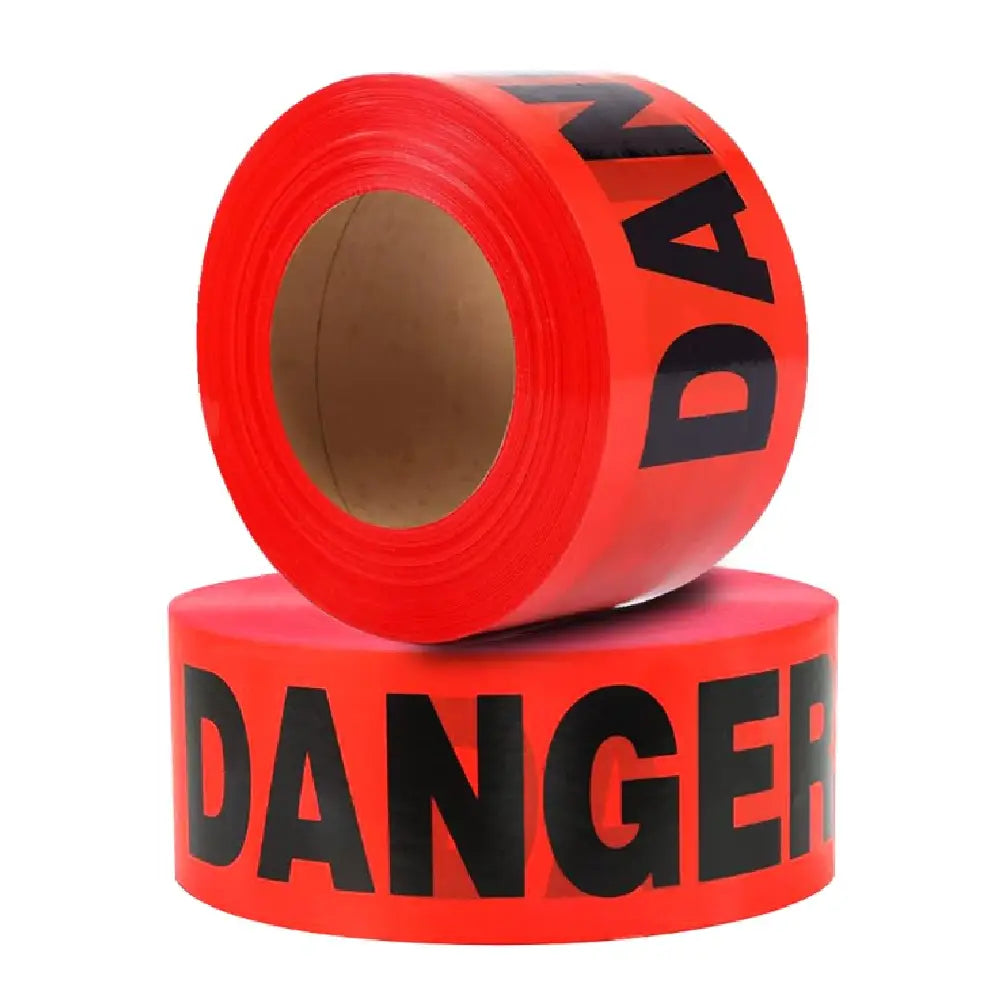 200 Meter Danger Warning Tape - Red