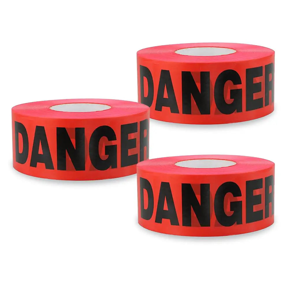 200 Meter Danger Warning Tape - Red