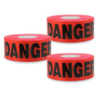 200 Meter Danger Warning Tape - Red