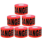200 Meter Danger Warning Tape - Red