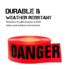 Weather Resistant Danger Zone Tape