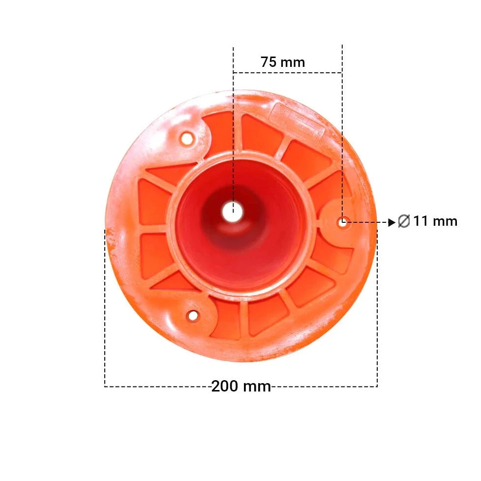 Delineator 29.53 inches Orange base