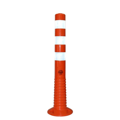 
Délinéateur orange de 30 po | Délinéateur réfléchissant en TPE incassable