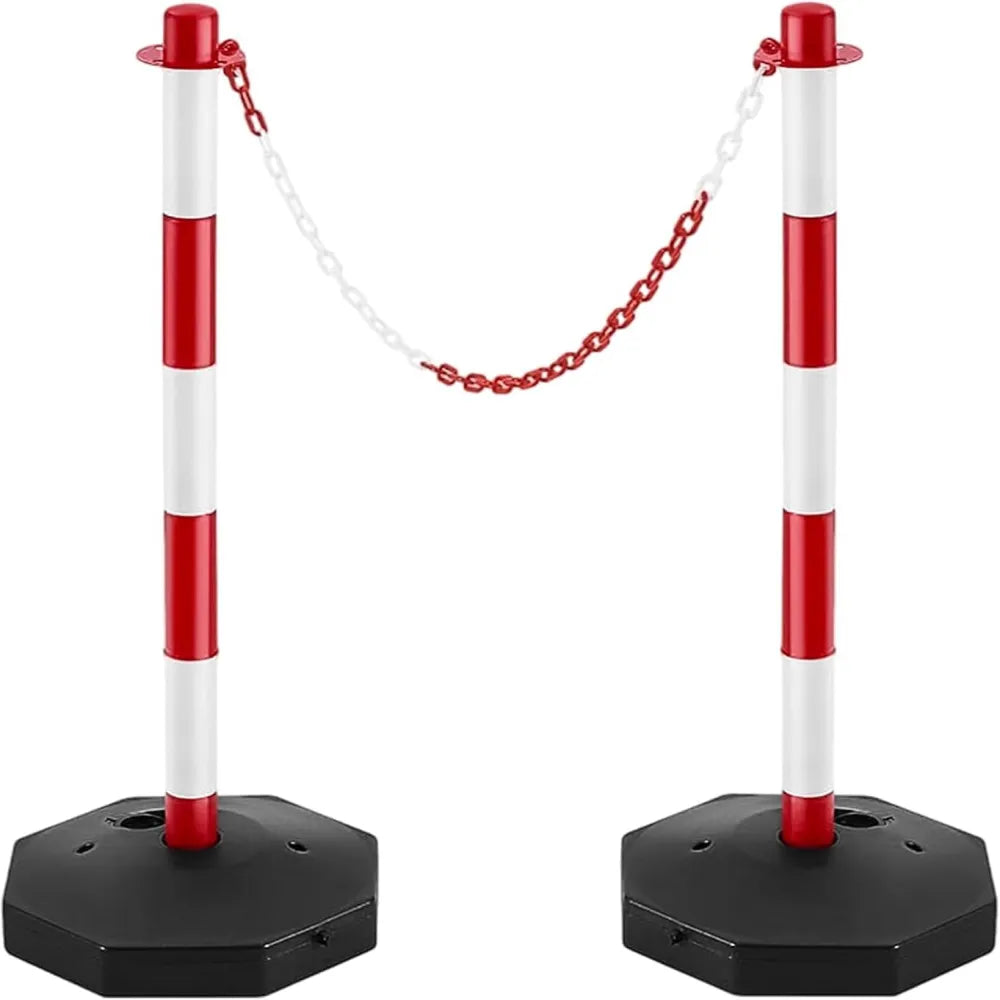 Road Safety Delineator Post Red and White