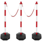 Delineator Post Red and White 3pcs