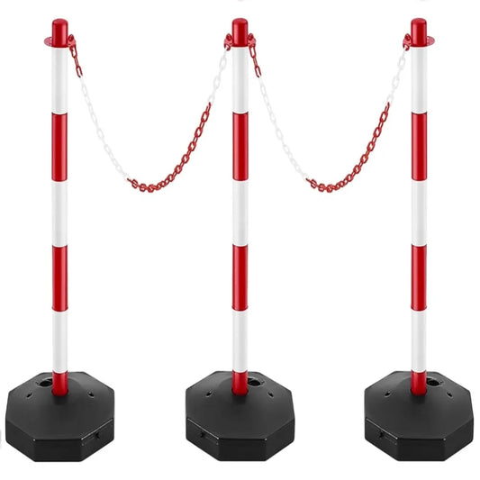 Delineator Post Red and White 3pcs