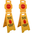 2pcs Freestanding Do Not Enter Sign