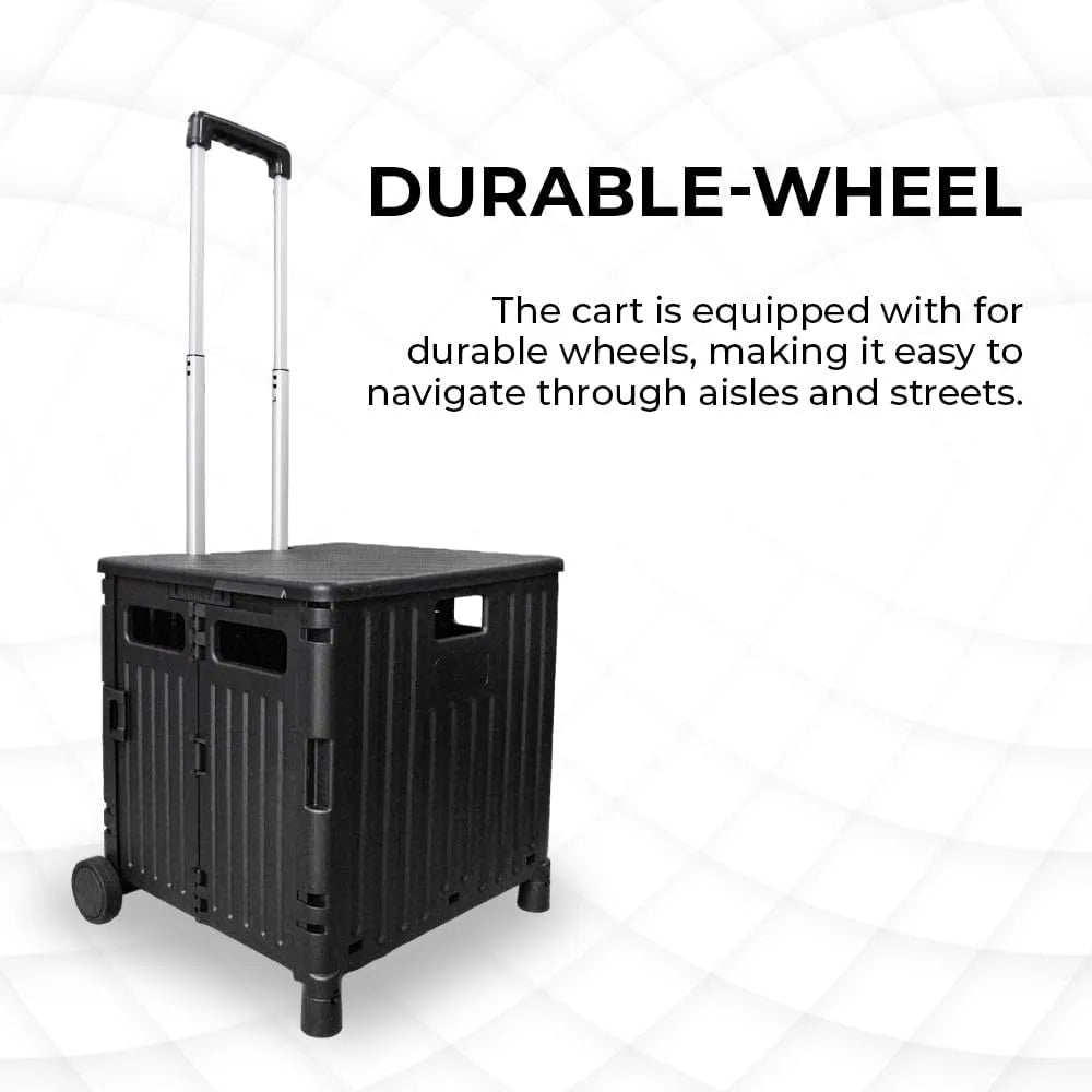 Durable Shopping Cart Black