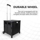 Durable Shopping Cart Black
