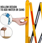 Weather Resistant Extendable Barricade Yellow