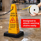 Plastic Chain Attachable Wet Floor Cone