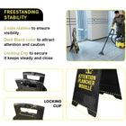 Freestanding Floor Sign Black