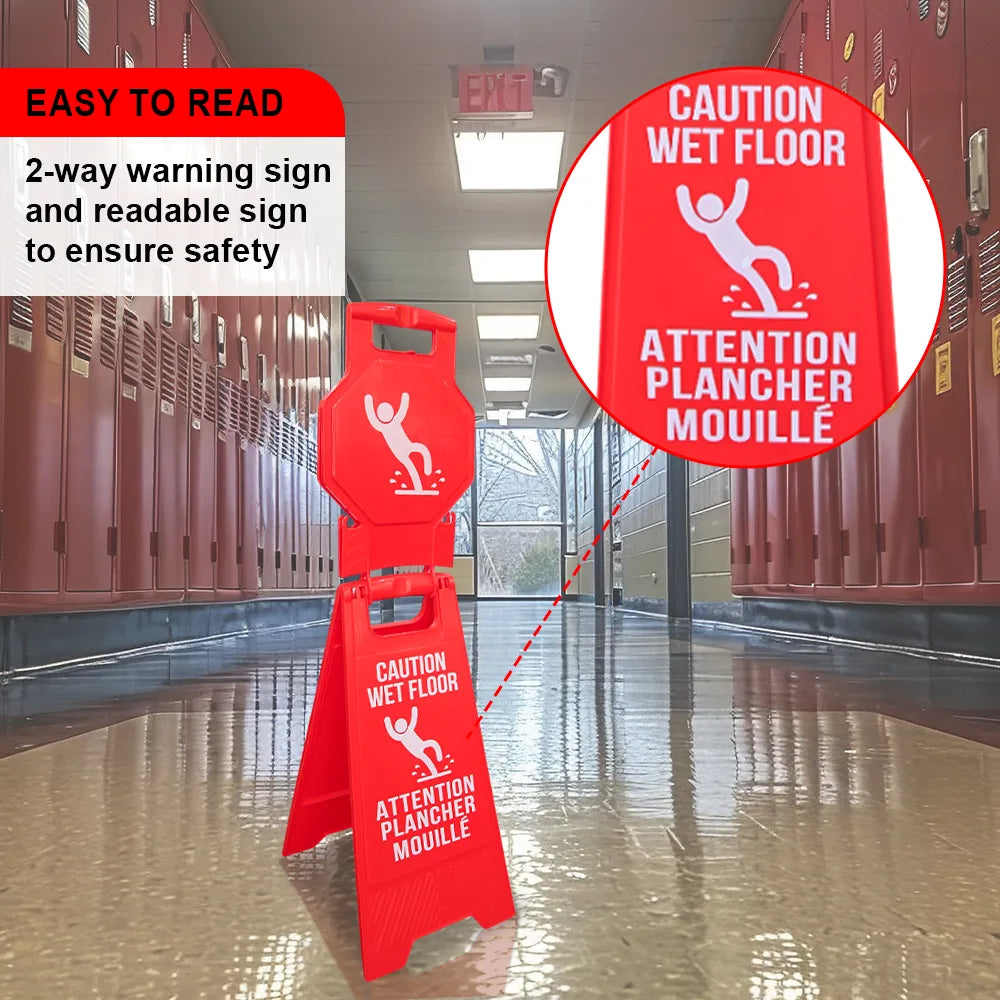 Double Side Floor Sign Red