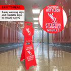 Double Side Floor Sign Red