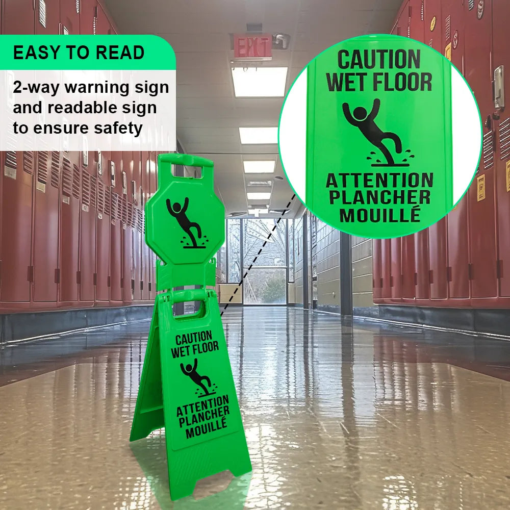 Double Side Floor Signs Green