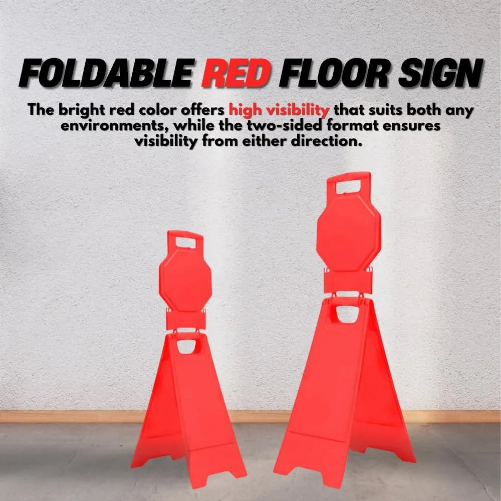 Weather Resistant Foldable Blank Floor Sign