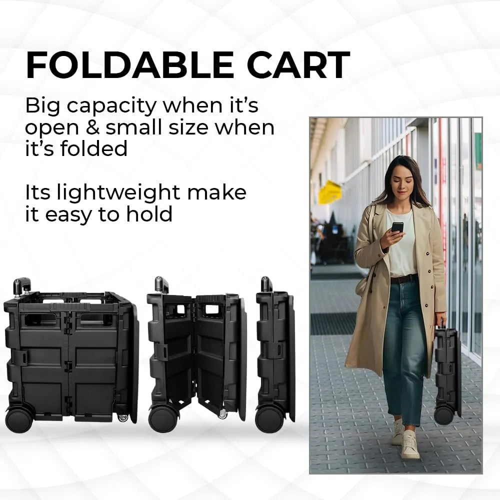 Foldable Plastic Shopping Cart