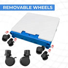 Plastic Grocery Trolley With Detachable Wheels