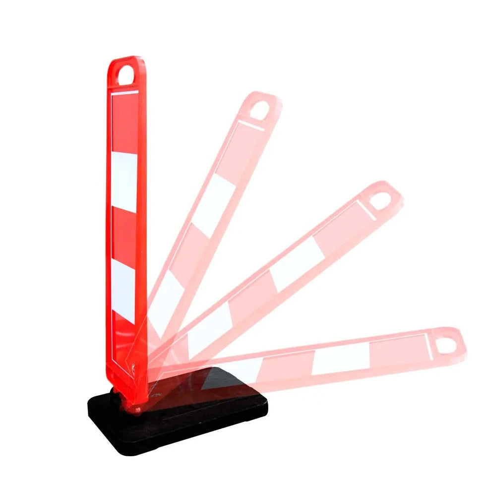traffic delineator red and white