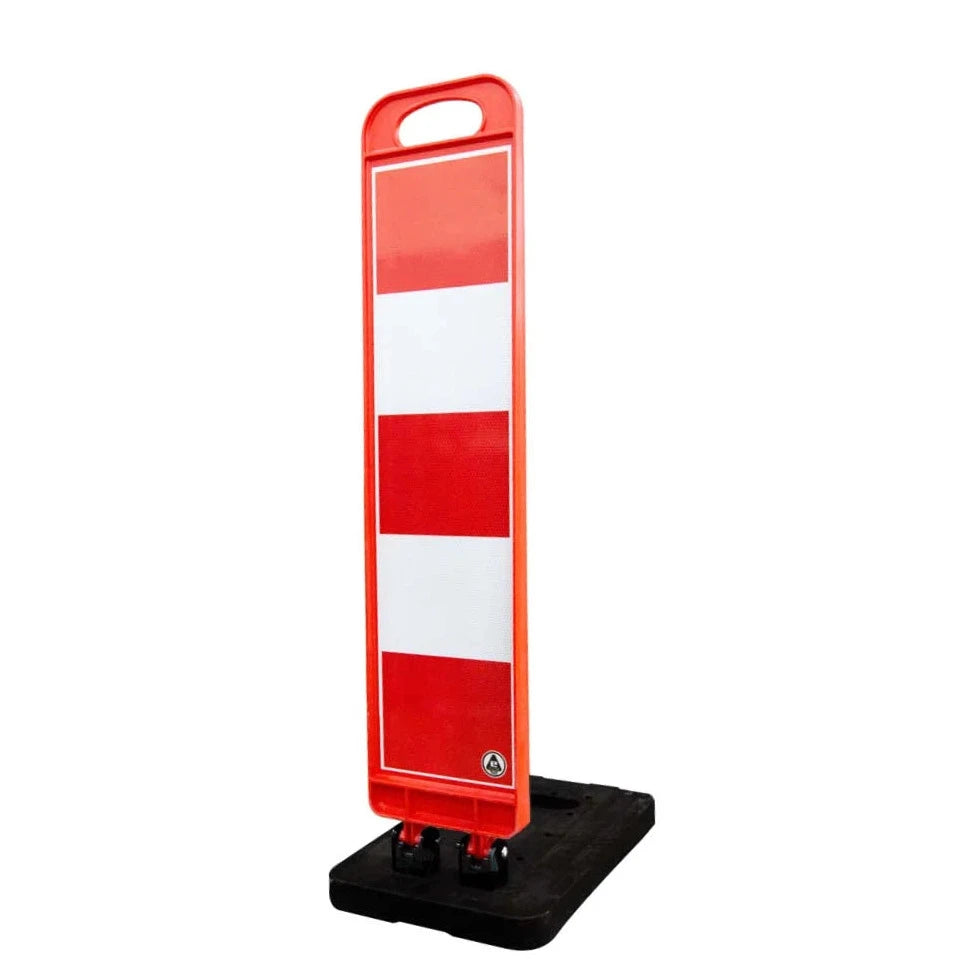 Red and White Foldable Delineator reflector