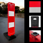 Red and white traffic barrier