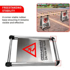 Foldable No Parking Sign Stainless