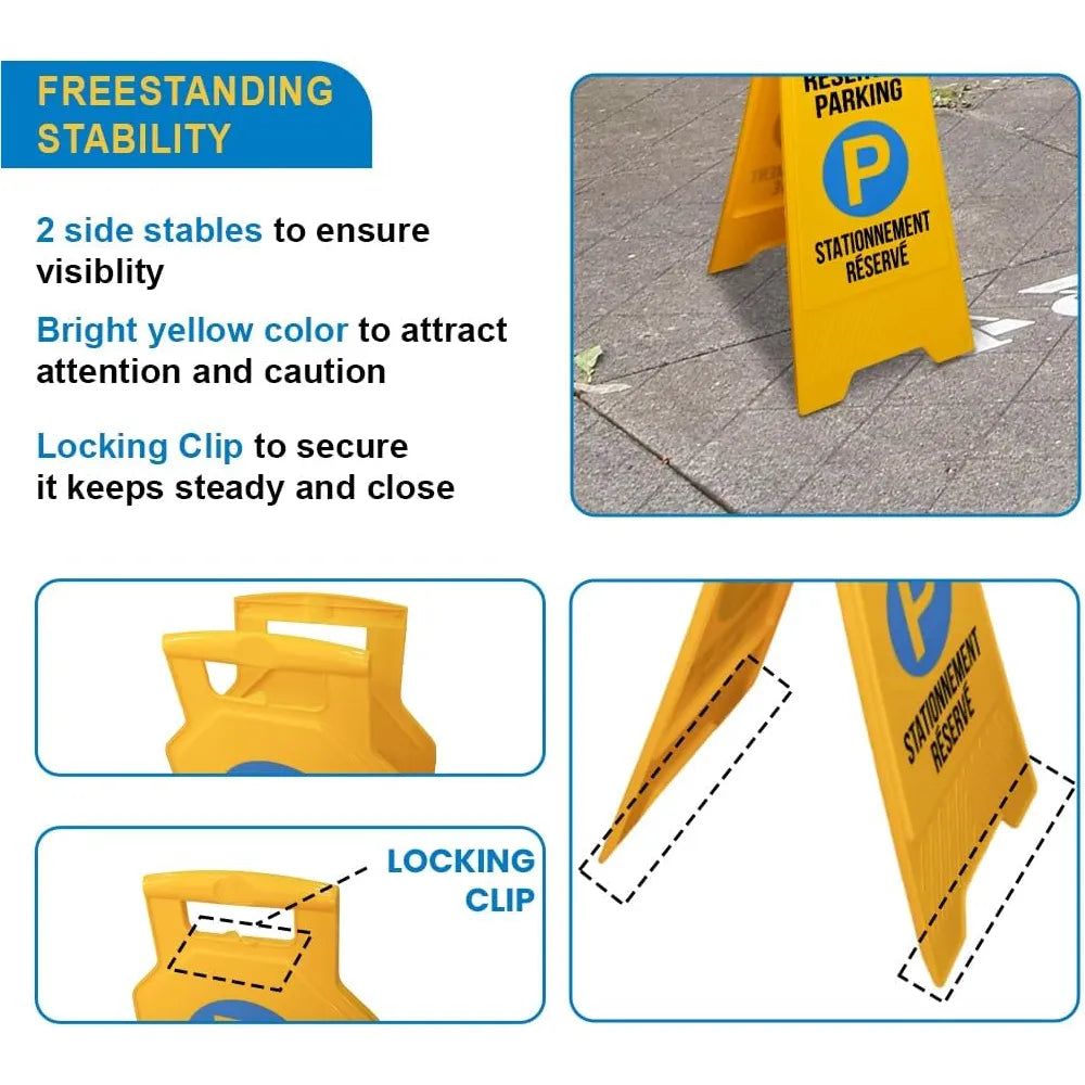 Foldable Freestanding Parking Barrier