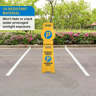 Foldable Yellow Parking Sign