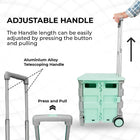 Shopping Cart With Adjustable Handle