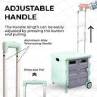 Grocery Shopping Trolley With Adjustable Handle