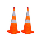 2pcs 75CM Folding Traffic Cone