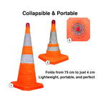 Collapsible Pylon with Warning Light