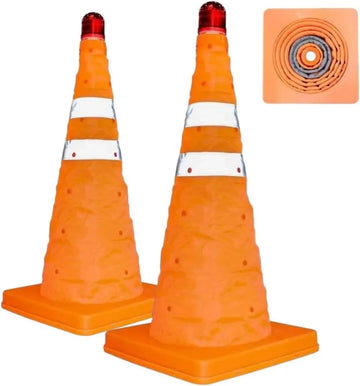 Standard Collapsible Traffic Cone – Set of 2 – 20″
