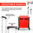 Portable trolley with adjustable handle