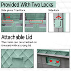 Foldable shopping cart with locks