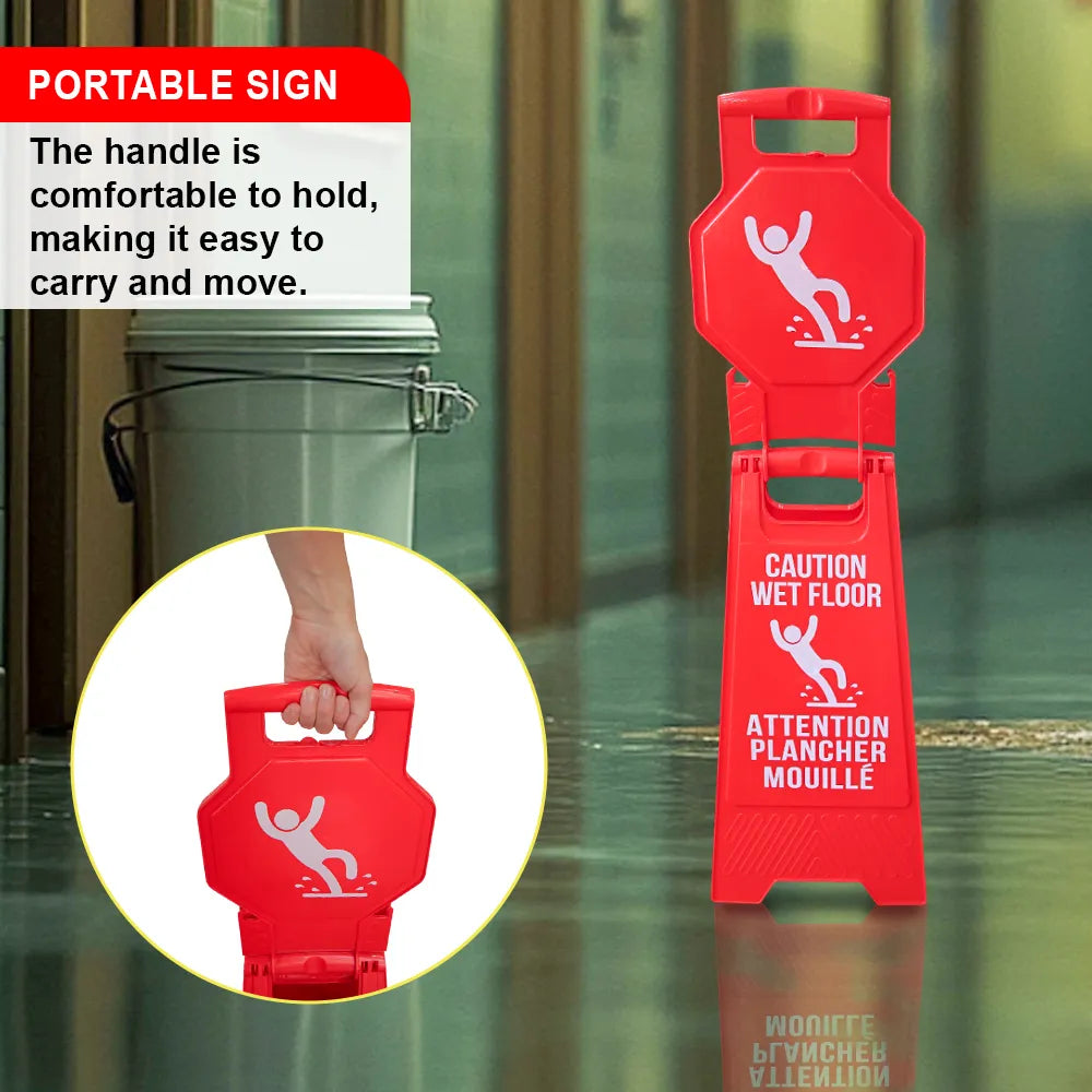 Folding Caution Floor Signs
