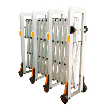Barrière extensible en aluminium avec roues – 4 m