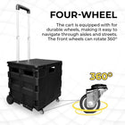Shopping Cart With 360 Rotatable Wheels