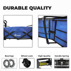 Durable Foldable Wagon Trolley Blue