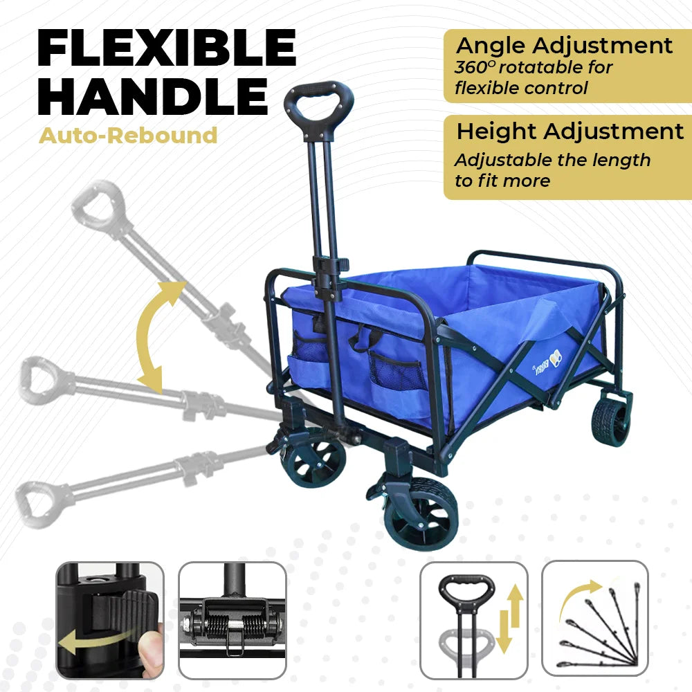 Garden Wagon Cart With Flexible Handle