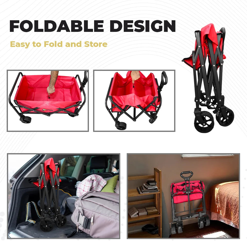 Foldable wagon cart