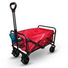 High durable wagon trolley red