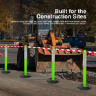 Green Road Construction Safety Delineator