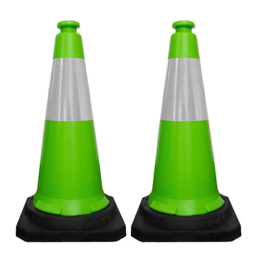 Standard Traffic Cone – Green – Set of 2 – 30″